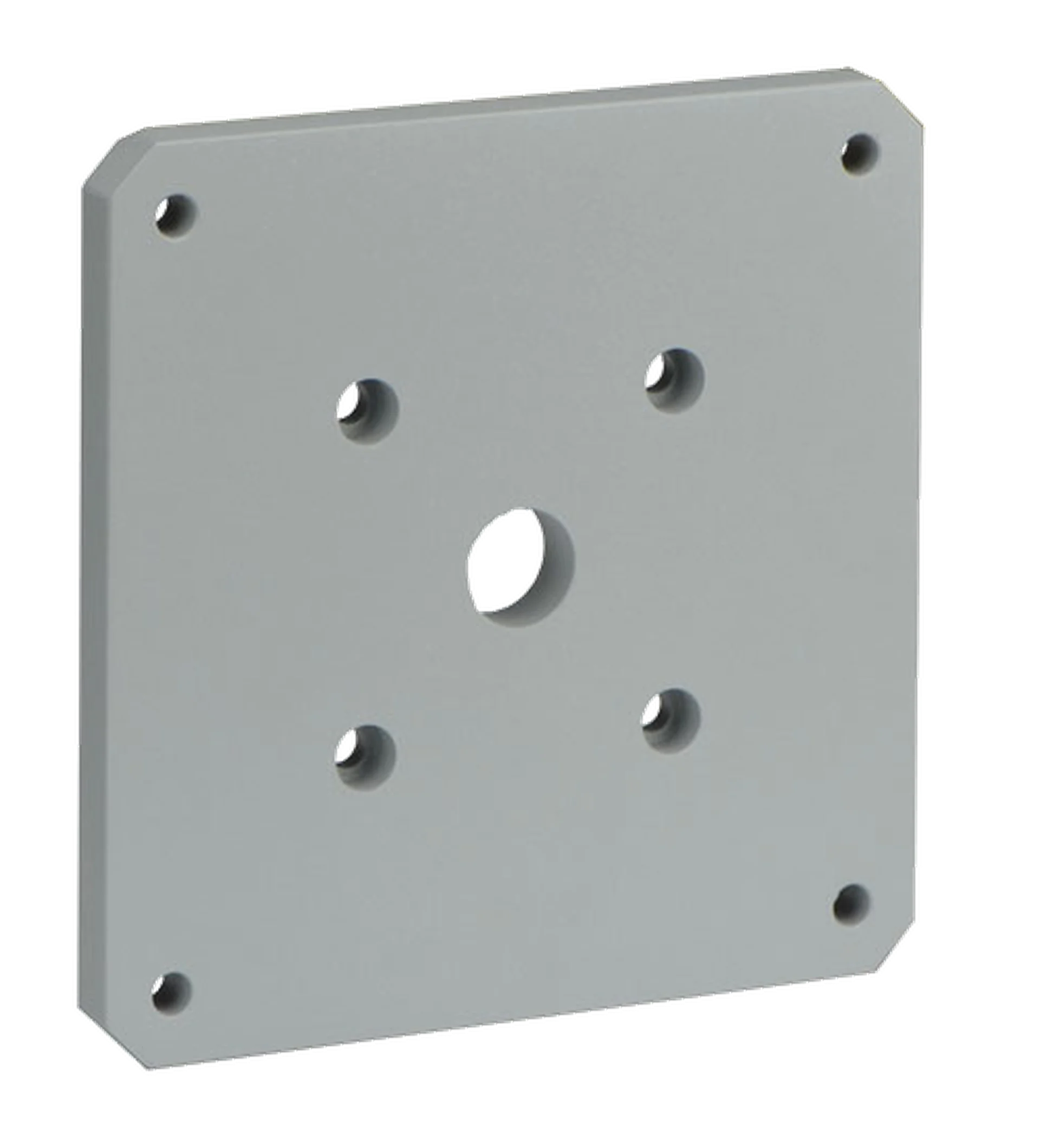 Wall mount spreader plate, grey sand for MIC