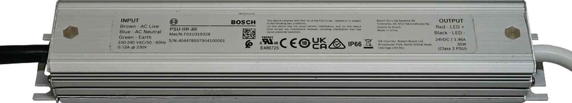 Power supply, 100-240VAC/24VDC, 1.46A
